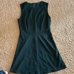 Allegra K Dark Green Sleeveless Mini Dress